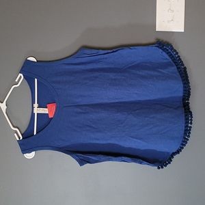 New!!Blue tank with pom details